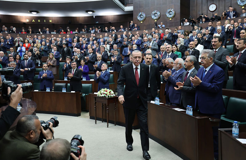 Cumhurbaşkanı ve AK Parti Genel Başkanı Recep Tayyip Erdoğan, Türkiye Büyük Millet Meclisi (TBMM) AK Parti Grup Toplantısı