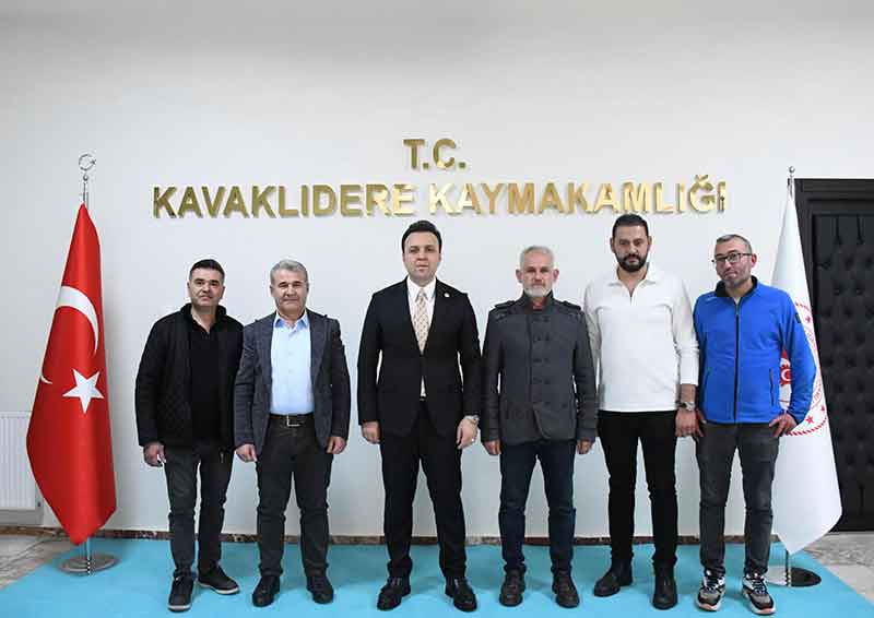 Davut Akın Gülşen ve arkadaşlar Kavaklıdere Kaymakamlığı ziyaret, Aralık 2025