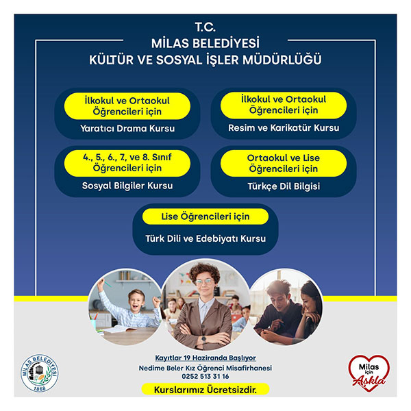 Milas Belediyesi yaz kursları - 2023 - 48 Haber Ajansı 3