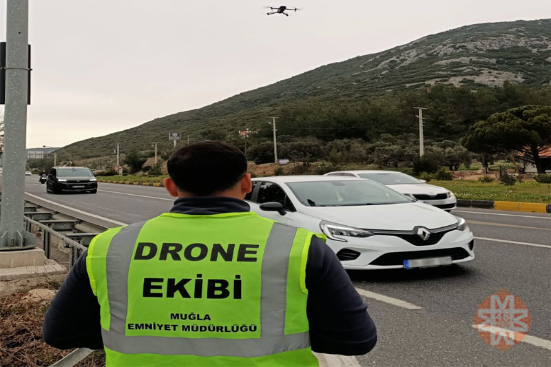 Muğla'da dronla denetim