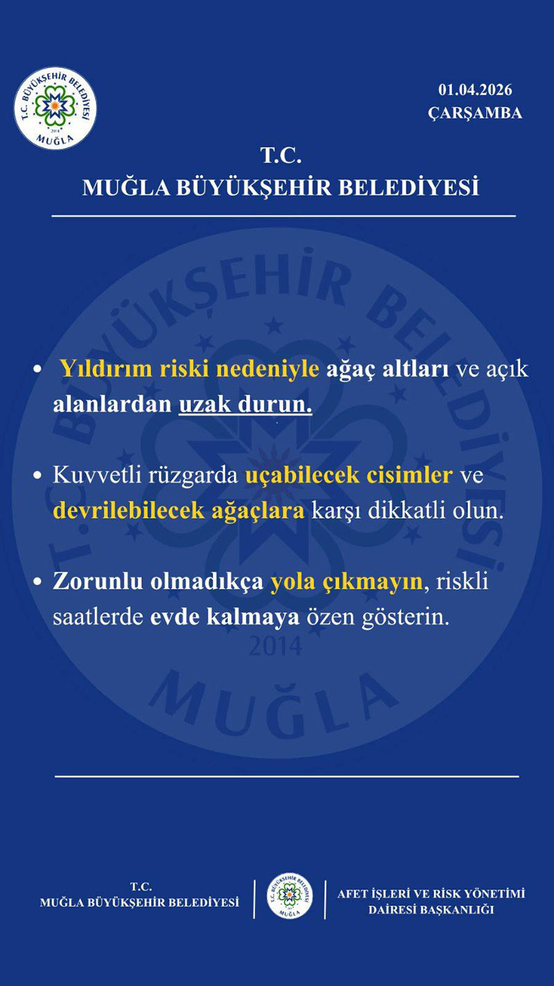 MBB fırtına uyarısı 1 Nisan 2026 2