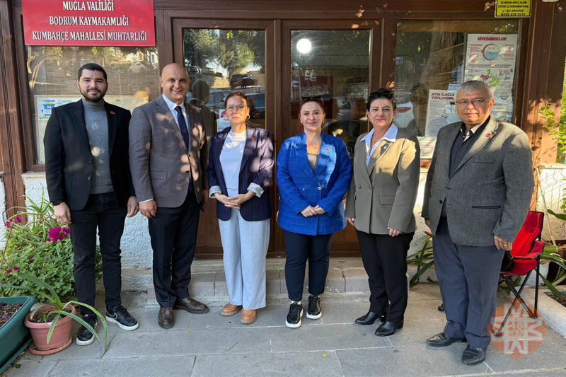 CHP Bodrum ilçe yönetimi ziyaretleri, muhtarlar - 10 Aralık 2025