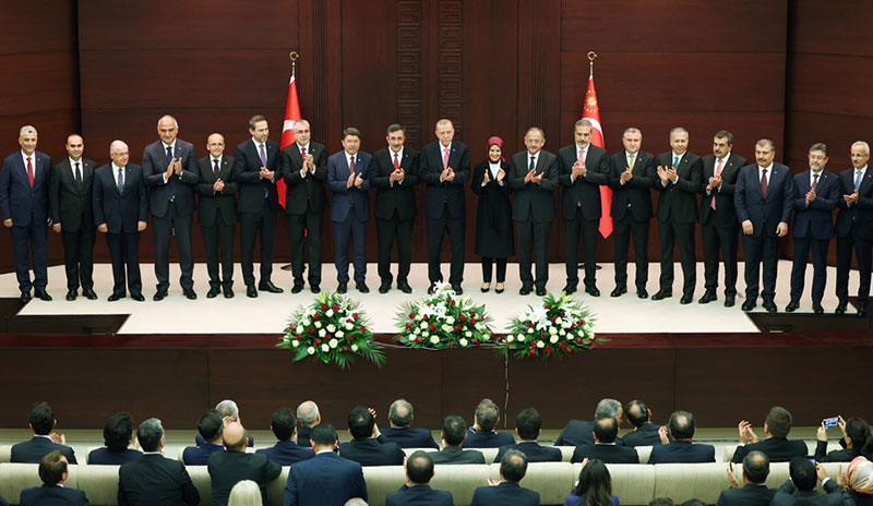 Cumhurbaşkanı Recep Tayyip Erdoğan, yeni Bakanlar Kurulu'nu (kabine) açıkladı 2