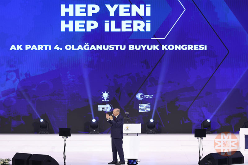 Cumhurbaşkanı ve Ak Parti Genel Başkanı Recep Tayyip Erdoğan, AK Parti 4 Olağanüstü Kongresi