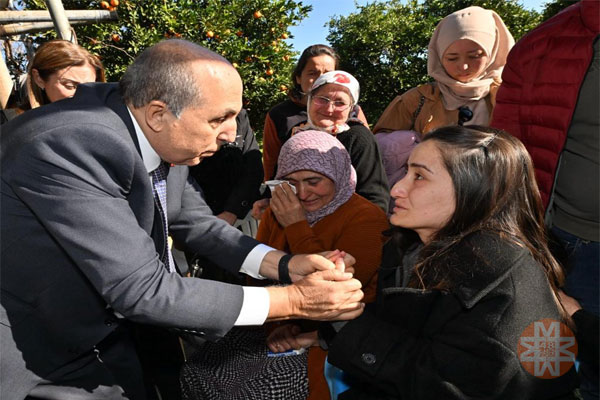 Ayaydın Köyceğizli yaralı askerin ailesini ziyaret etti