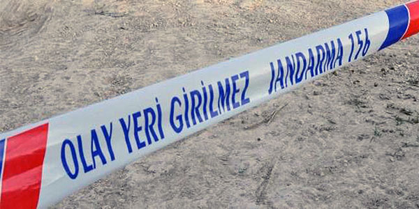 Jandarma olay yeri girilmez bandı, arşiv- 48 Haber Ajansı