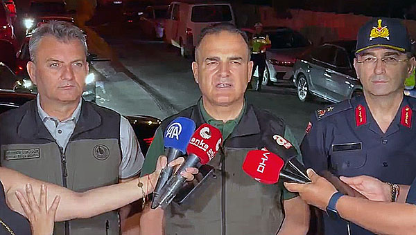 Muğla Valisi Dr. İdris Akbıyık, Milas orman yangını, 15 Temmuz 2026