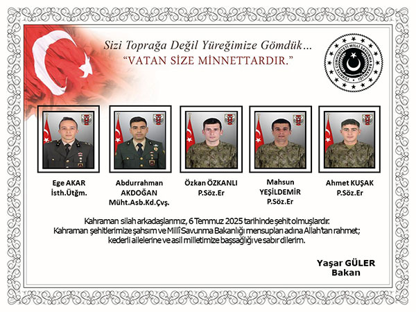 12 şehit, 07-07-2025