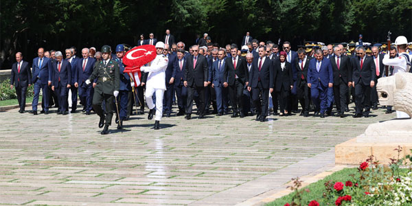 Erdoğan ve liderler Anıtkabir'de... 2023 3
