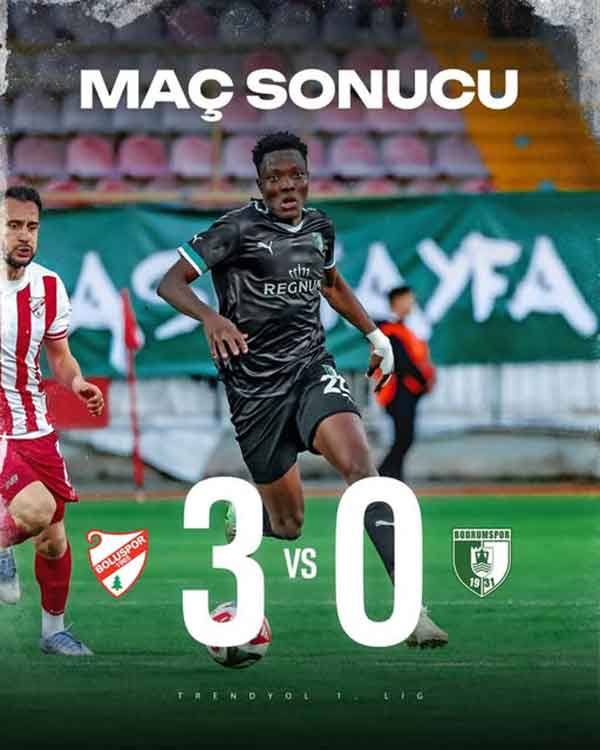 Boluspor 3 - 0 Sipay Bodrum FK, 02 Kasım 2025