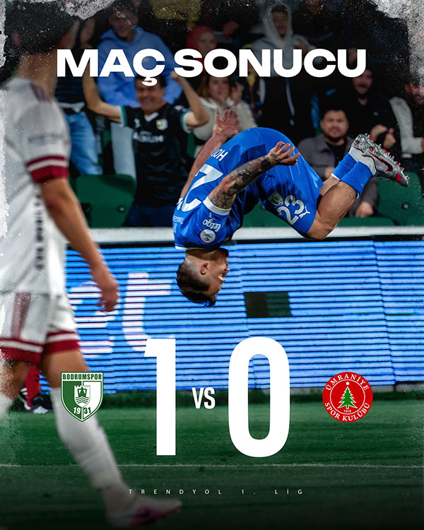 Sipay Bodrum FK: 1 - Ümraniyespor: 0