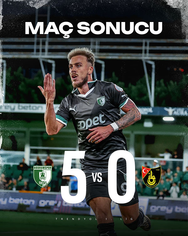 Sipay Bodrum FK 5 - 0 İstanbulspor, 07 Kasım 2025