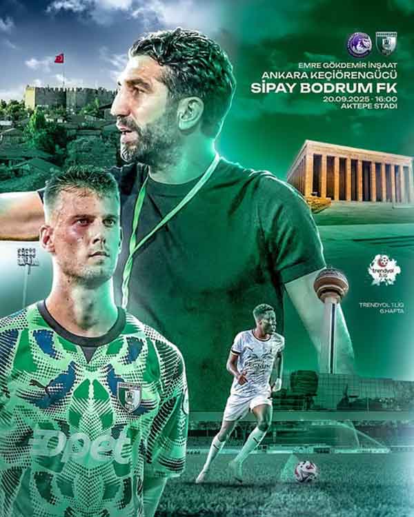 Ankara Keçiörengücü 2 - 1 Sipay Bodrum FK, 20 Eylül 2025 2