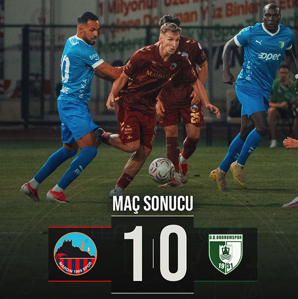 Mardin 1969 Spor 1 - 0 Bodrum FK 07 Eylül 2026