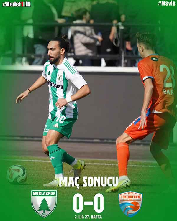 Muglaspor-İskenderunspor 22 Şubat 2026