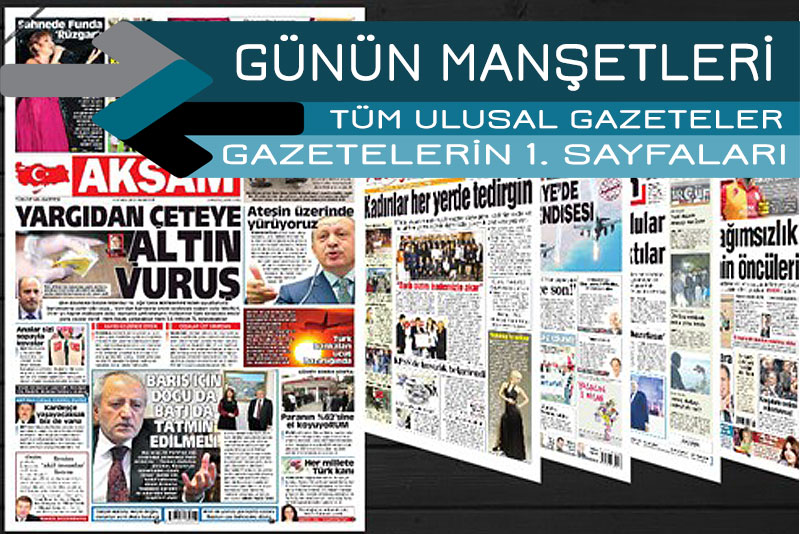 Manşetler; Ulusal gazeteler