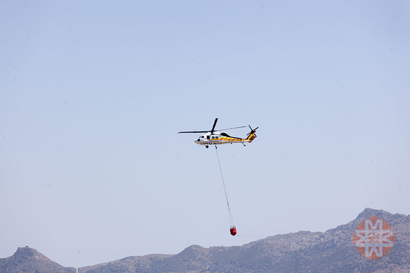 Bodrum Peksimet'te yangın 2