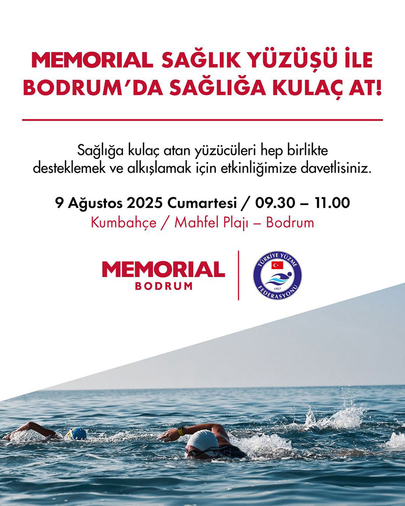 “Bodrum’da Sağlığa Kulaç At” etkinliği, Ağustos 2025