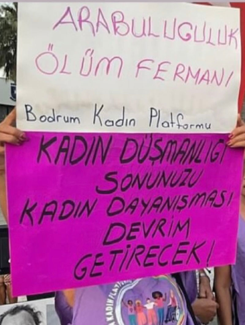 Bodrum Kadın Platformu'ndan eylem, Ağustos 2025