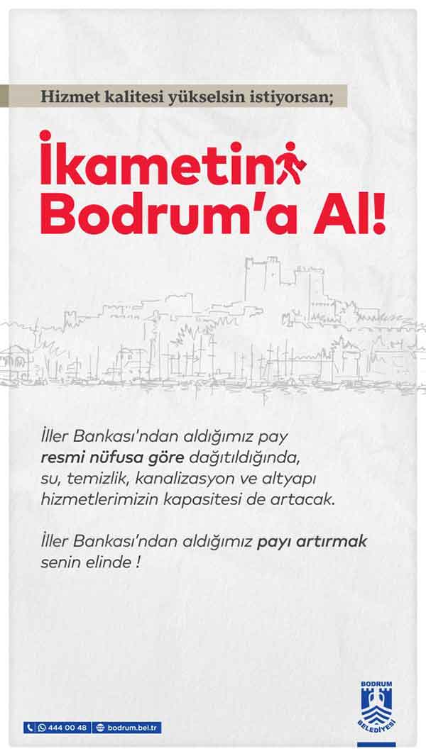 İkametini Bodrum'a Al