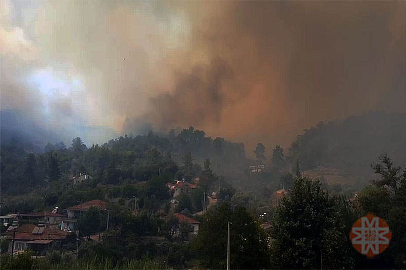 Fethiye’de alevler evlere ulaştı, 22 Temmuz 2026 2