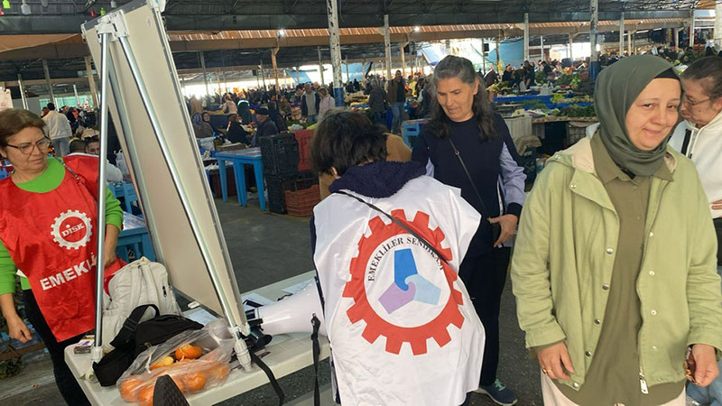 DİSK DEV Emekli-Sen Bodrum'dan imza kampanyası 2