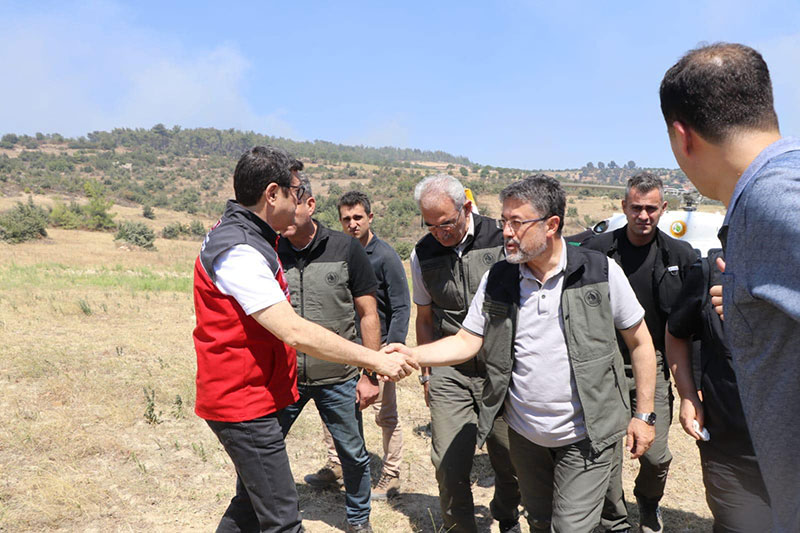 Tarım ve Orman Bakanı İbrahim Yumaklı, Muğla yangın alnında - 17 Ağustos 2024