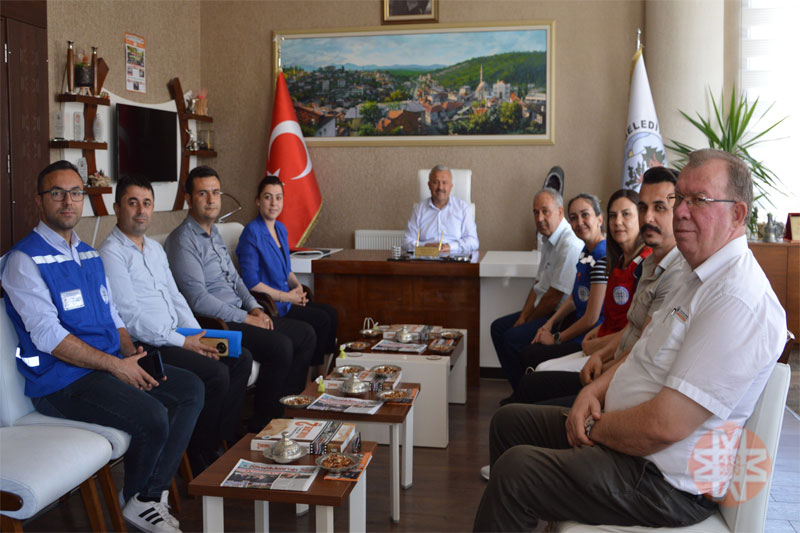 Kavaklıdere Belediye Başkanı Mehmet Demir, muhtarlar ziyaret