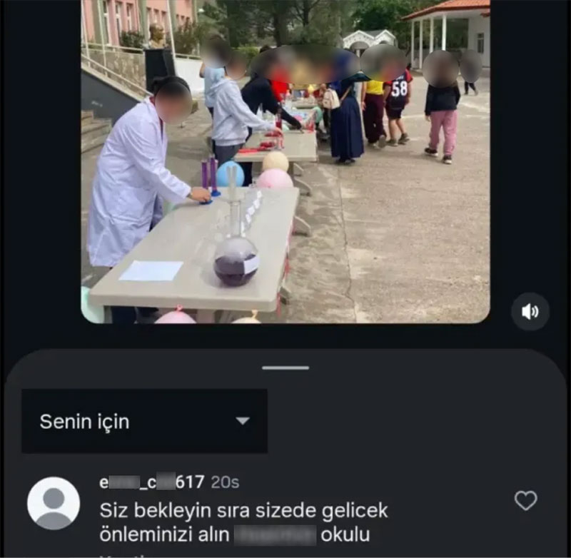 Marmaris Hisarönü İlköğretim Okulu'na tehdit mesajı, Nisan 2026