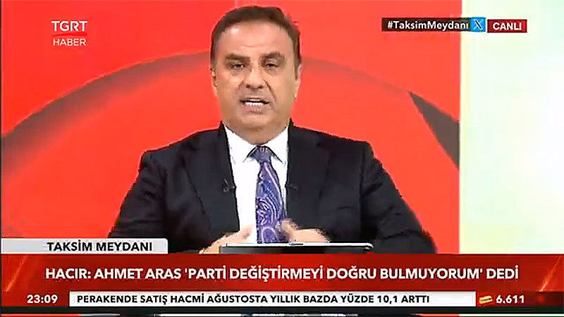 Gürkan HAcır, TGRT Haber, Ekim 2026