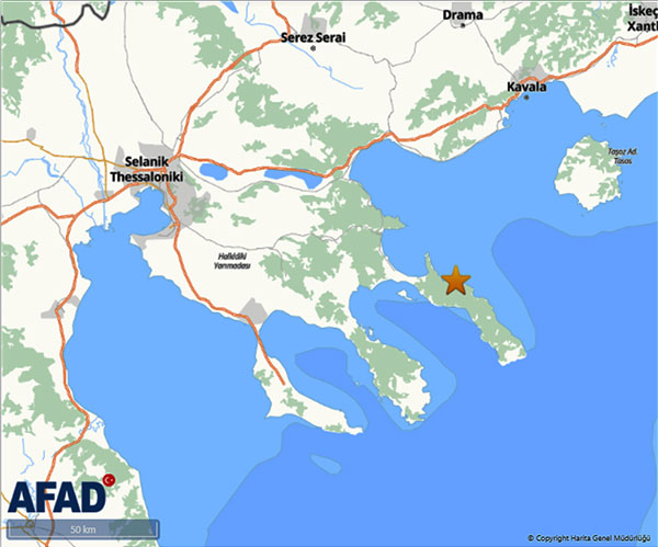 Ege Denizi deprem, 22 09 2025