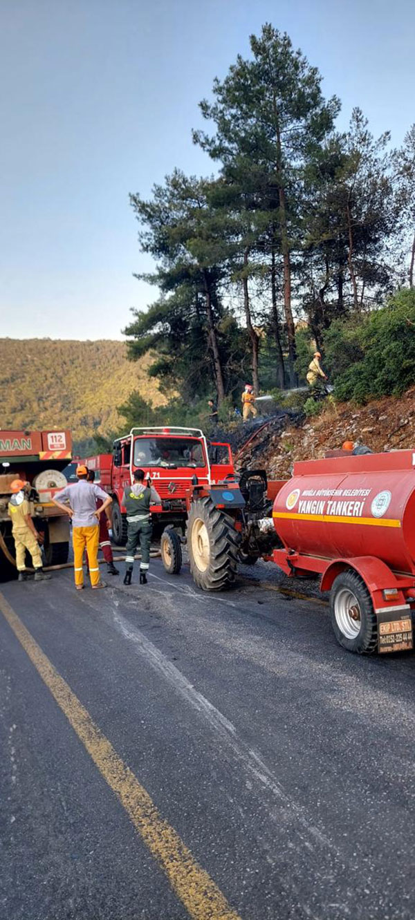 MBB'den Menteşe Çiftlik Kafaca Mahallesi orman yangın