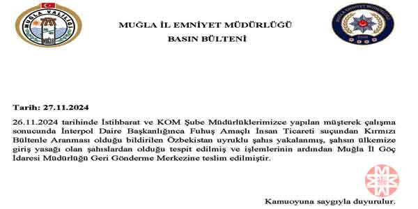 Fuhuş baronu yakalandı, 27 Kasım 2024