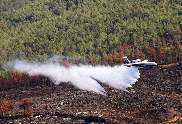 Orman yangınına müdahale, arşiv - 48 Haber Ajansı