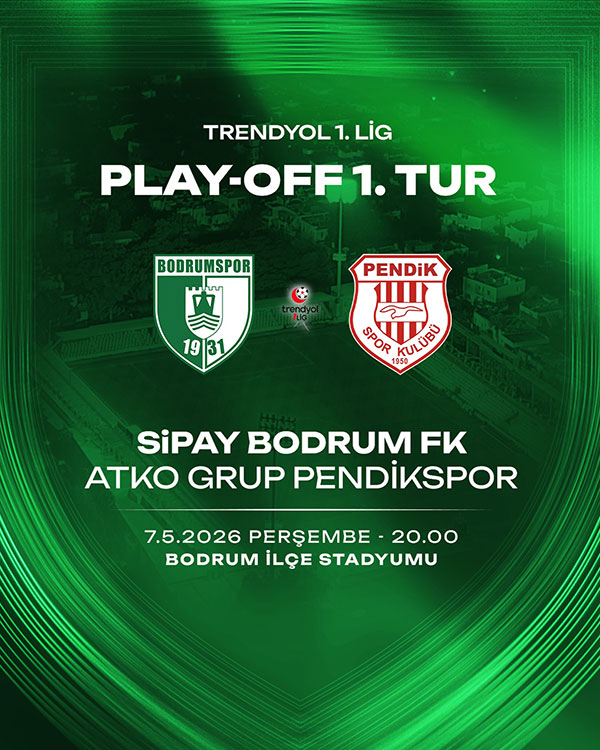 TFF Trendyol 1. Lig Play-Off 1. tur maçları