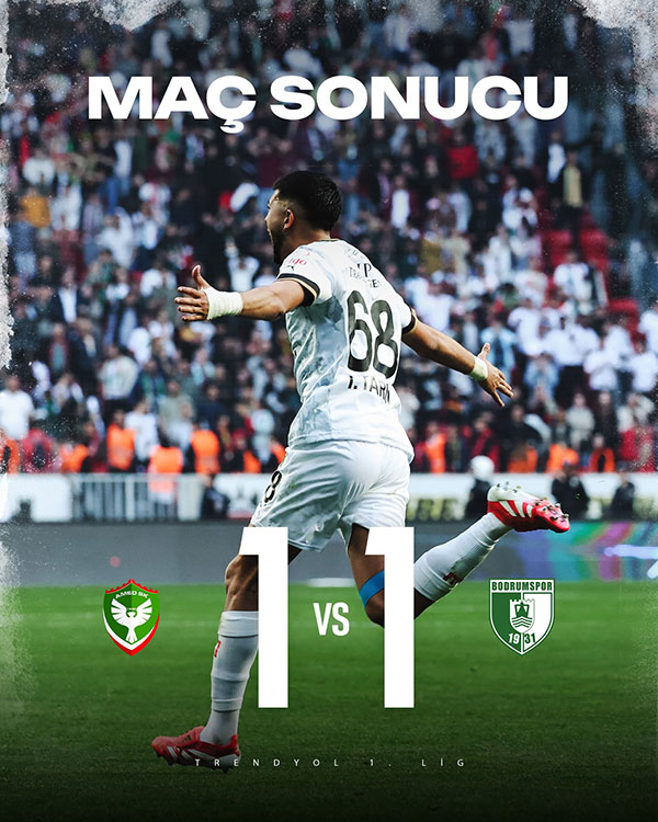 Amed Sportif Faaliyetler 1-1 Sipay Bodrum FK