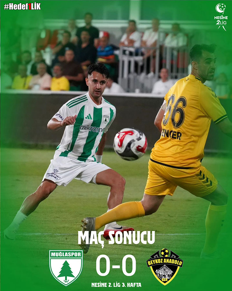 Muğlaspor 0 - 0 Beykoz Anadolu Spor, 07 Eylül 2025