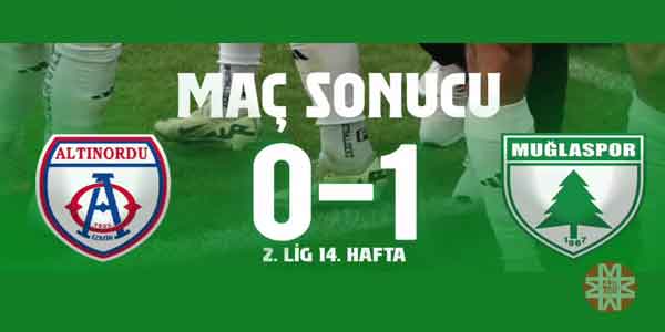Altınordu 0 – 1 Muğlaspor, 30 Kasım 2025 2