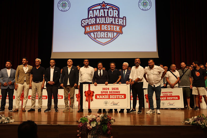 Muğla Amatör Spor Kulüpleri Naskdi Destek Töreni, 14 Temmuz 2025 - 48 Haber Ajansı