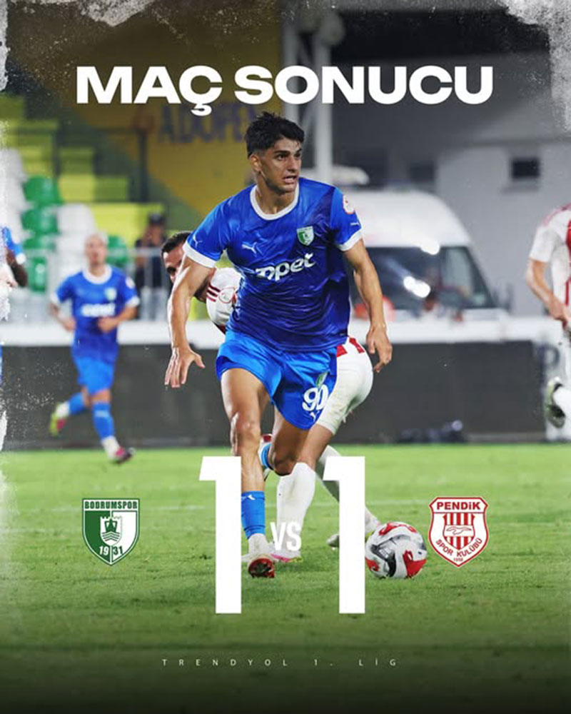 Sipay Bodrum FK 1 - 1 Atko Grup Pendikspor