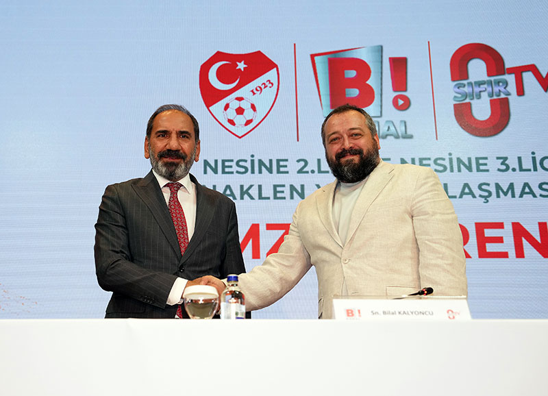 Nesine 2. Lig ve Nesine 3. Lig canlı yayınları sözleşme töreni, 09.09.2025 2